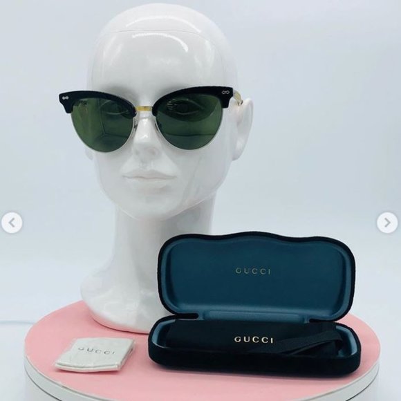 gucci cat eye sunglasses black